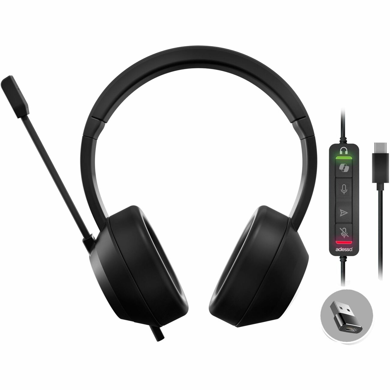 Adesso Xtream P7 Wired Stereo Headset With AI Controls Adesso Xtream P7 Wired Stereo Headset With AI Controls